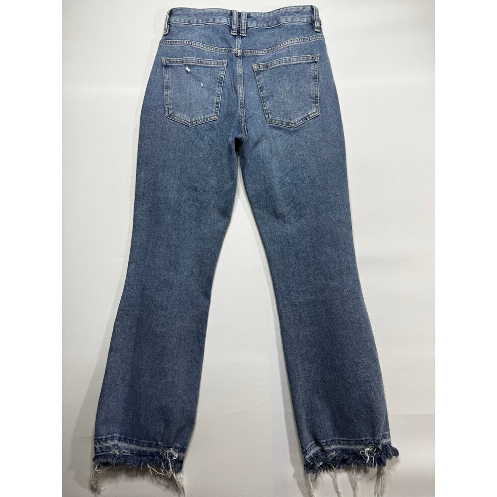 We The Free Women's Distressed Straight Leg Blue Jeans - Size 26 (26x27.5)* - Picture 2 of 4